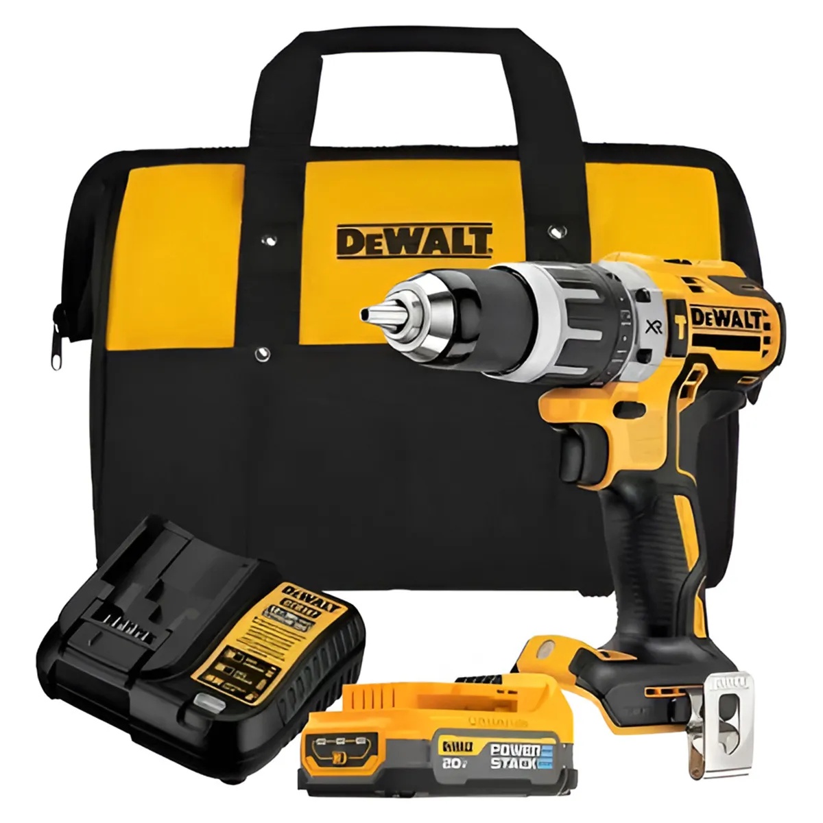 PARAFUSADEIRA E FURADEIRA DE IMPACTO A BATERIA 20V DCD796E1 COM 1 BATERIA CARREGAVEL DEWALT