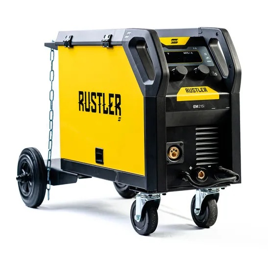 MÁQUINA PARA SOLDA INVERSORA MIG E ELETRODO 200A RUSTLER EM 215I 220V ESAB
