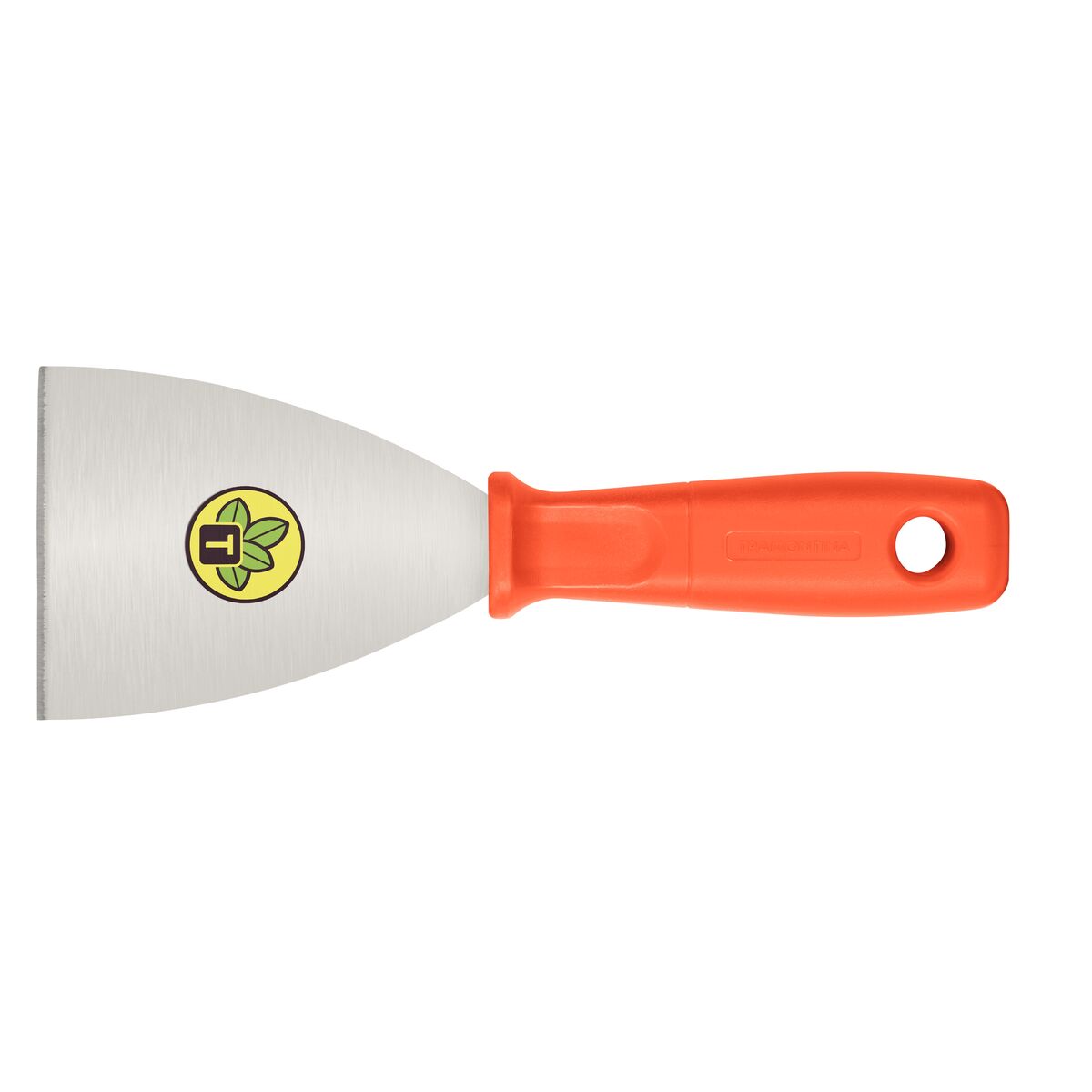 ESPATULA DE ACO RIGIDA COM CABO PLASTICO COM 08CM TRAMONTINA