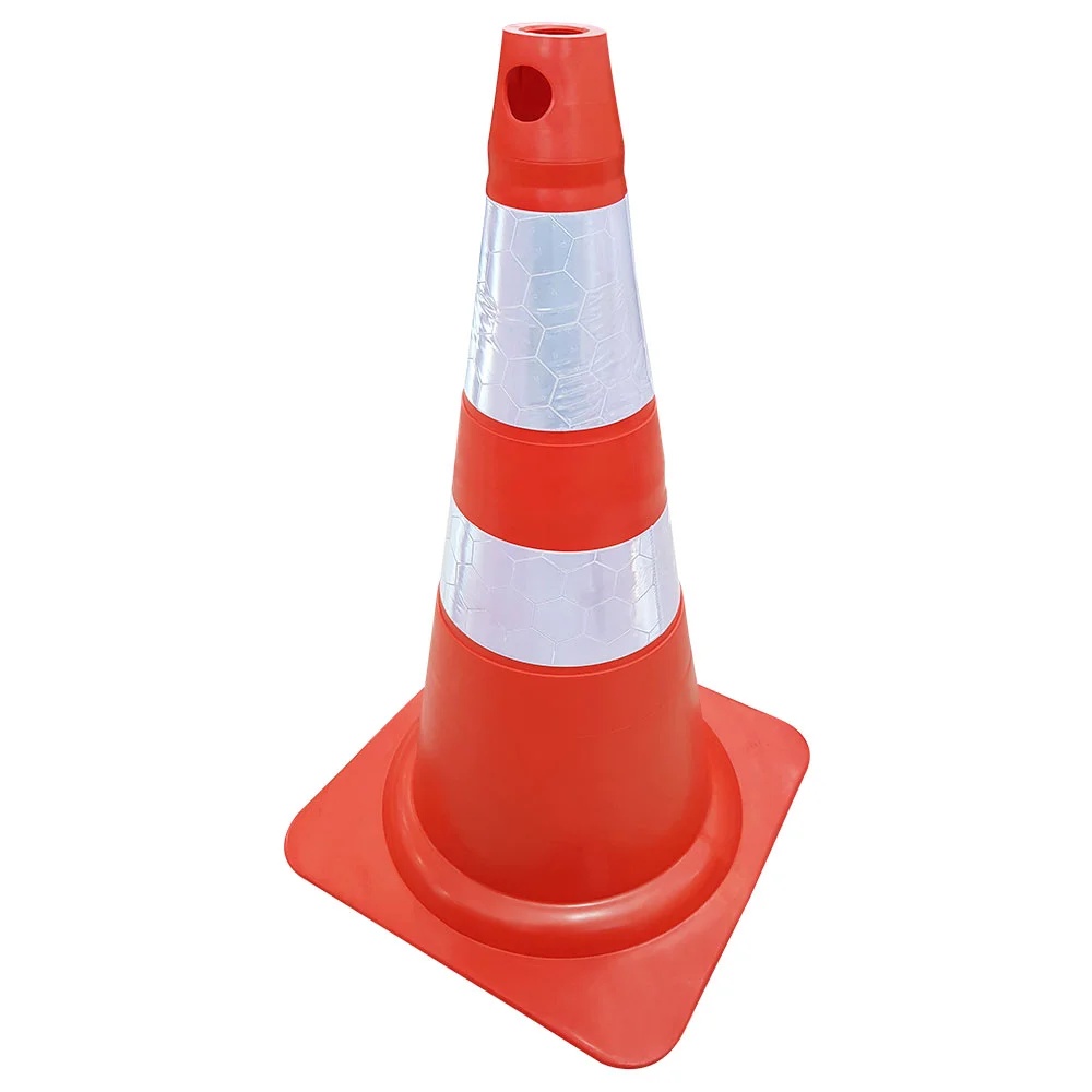 CONE LARANJA/BRANCO 75CM FIT PLASTCOR