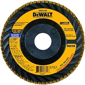 DISCO FLAP 115MM GRÃO 120 PLÁSTICO RETO DEWALT
