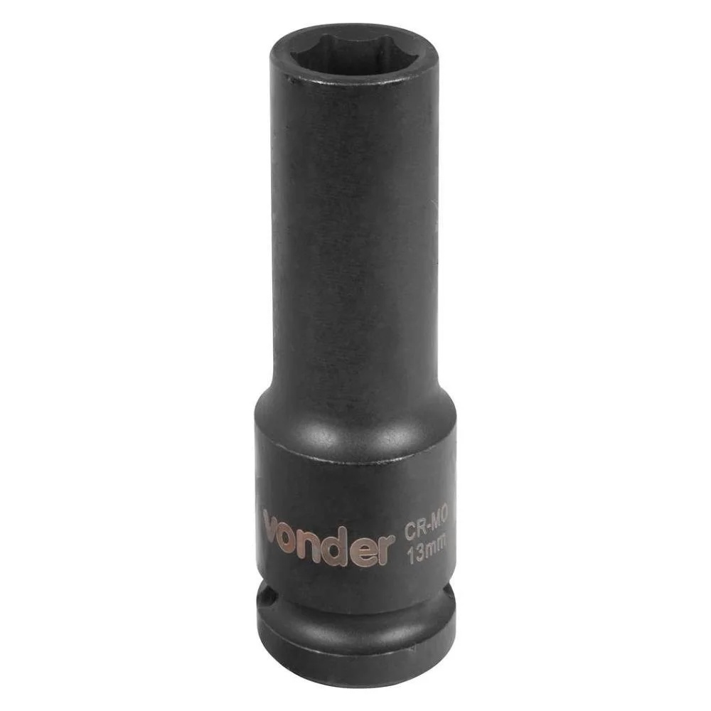 SOQUETE DE IMPACTO ENCAIXE 1/2 SEXTAVADO 13MM LONGO VONDER