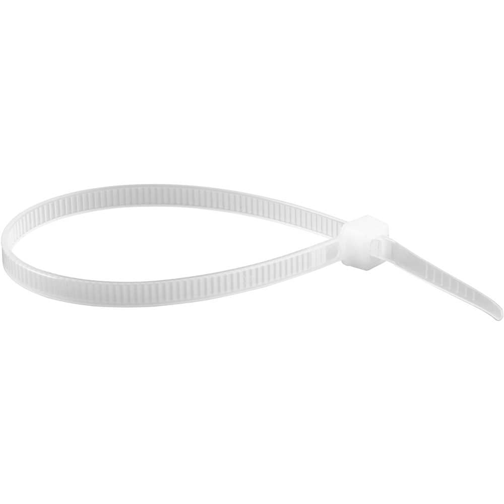 ABRAÇADEIRA DE NYLON 4,8X200 BRANCA PACOTE COM 100 VONDER