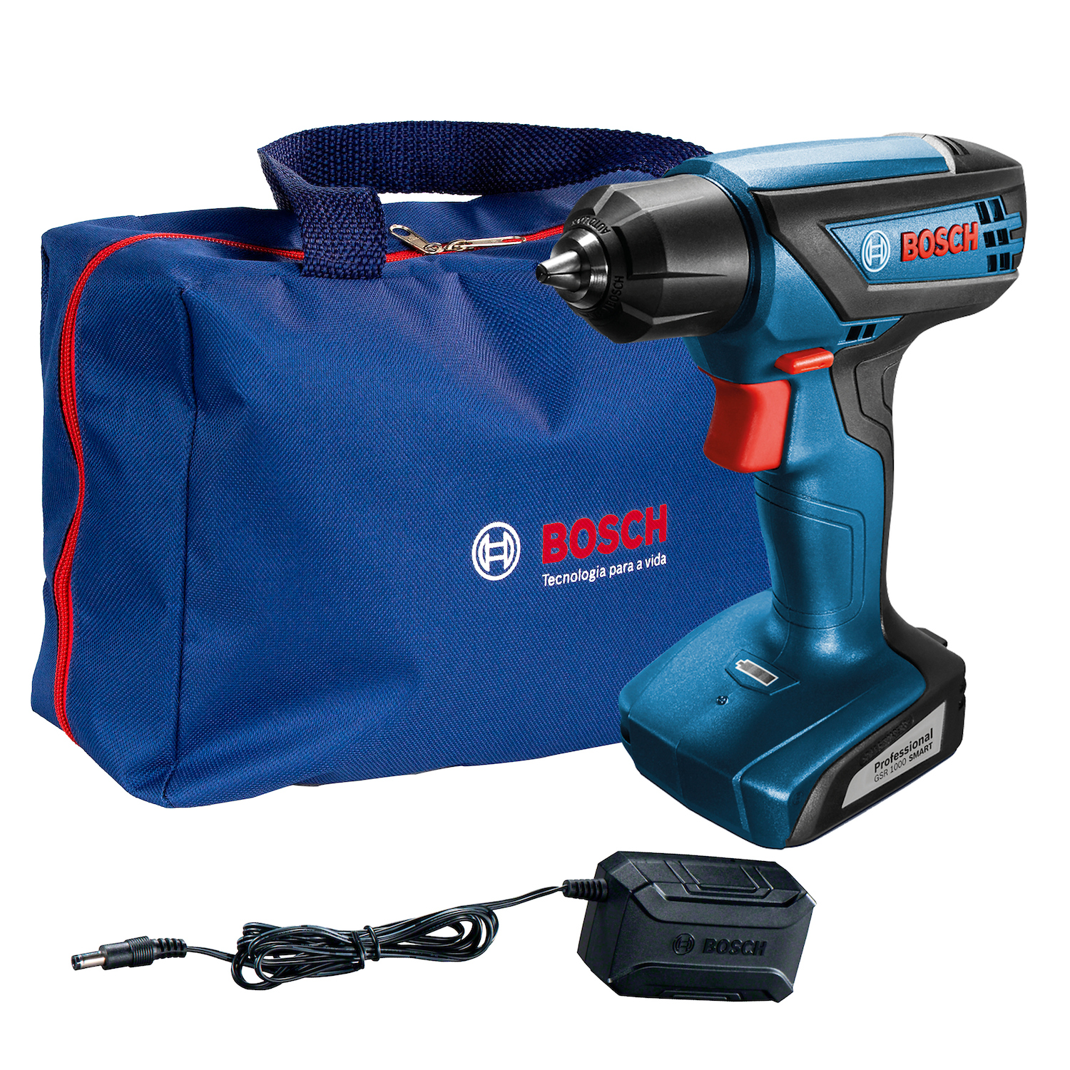 PARAFUSADEIRA E FURADEIRA A BATERIA 12V GSR1000 SMART BIVOLT COM BOLSA BOSCH