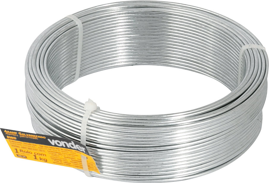 ARAME GALVANIZADO 18 1,24MM ROLO COM 1KG VONDER