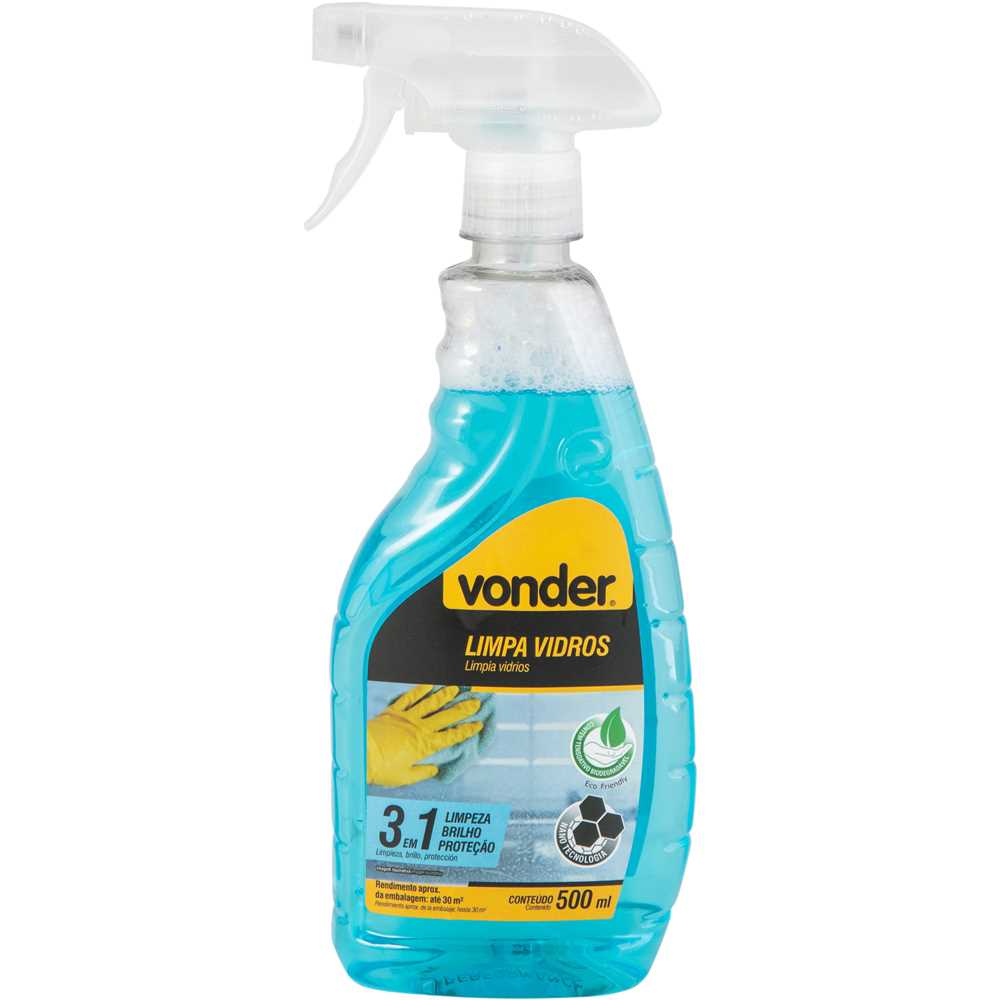 LIMPA VIDROS SPRAY 500ML VONDER
