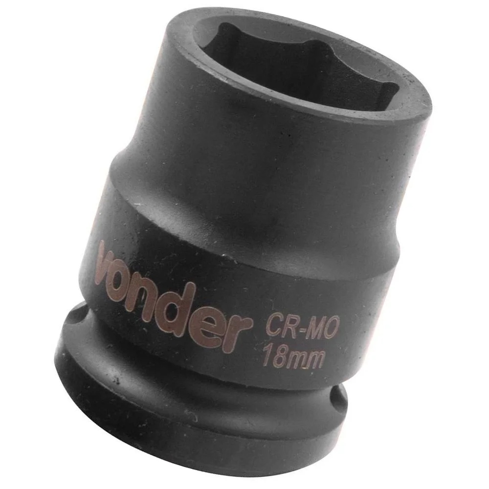 SOQUETE DE IMPACTO ENCAIXE 1/2 SEXTAVADO 18MM VONDER
