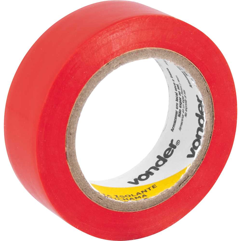 FITA ISOLANTE 19MMX10M VERMELHA VONDER