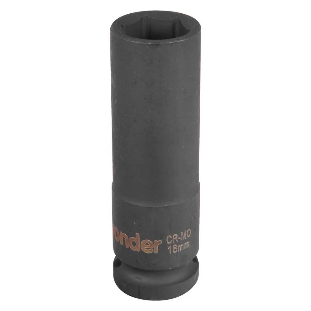 SOQUETE DE IMPACTO ENCAIXE 1/2 SEXTAVADO 16MM LONGO VONDER