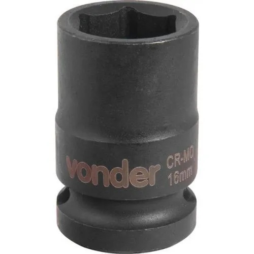 SOQUETE DE IMPACTO ENCAIXE 1/2 SEXTAVADO 16MM VONDER