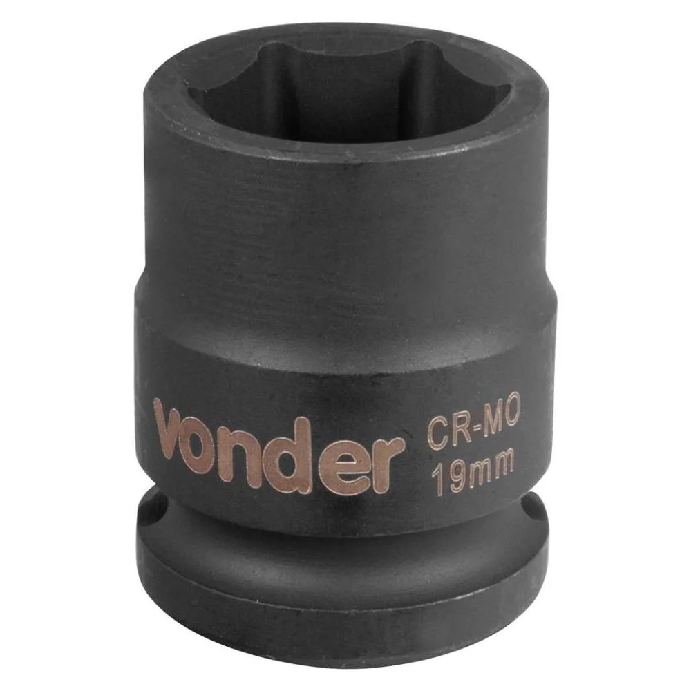 SOQUETE DE IMPACTO ENCAIXE 1/2 SEXTAVADO 19MM VONDER