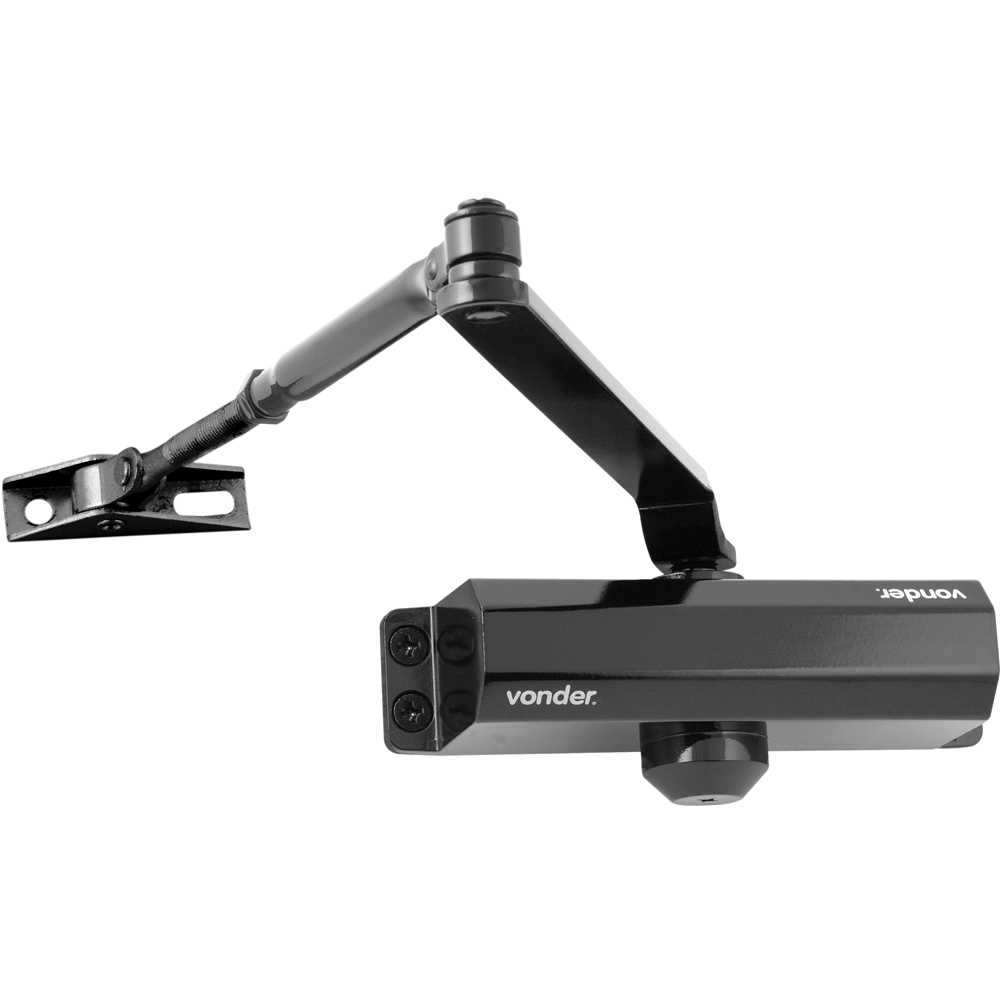 MOLA HIDRÁULICA PARA PORTA 45-65KG PRETA VONDER