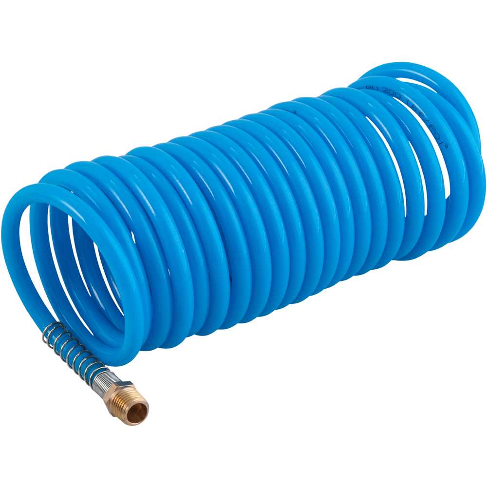 MANGUEIRA PNEUMATICA ESPIRAL PU 1/4 FEMEA 5X8 5M AZUL VONDER