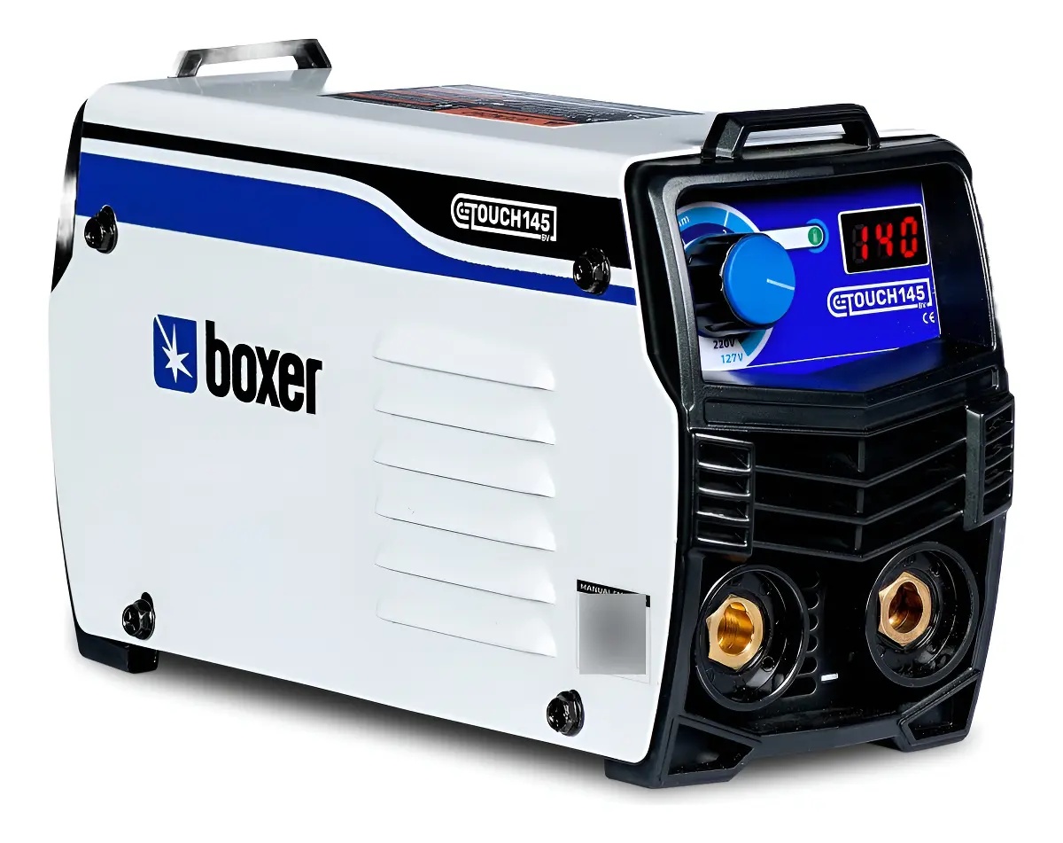 MÁQUINA PARA SOLDA INVERSORA ELETRODO E TIG 140A TOUCH145 BIVOLT BOXER