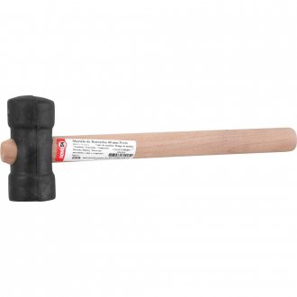 MARTELO BORRACHA 40MM PRETO NOVE54