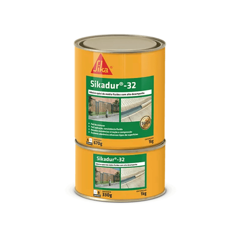 ADESIVO EPOXI BICOMPONENTE A+B 1,0KG SIKADUR 32 SIKA