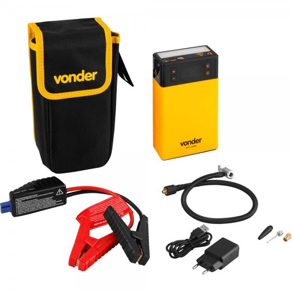 AUXILIAR DE PARTIDA PORTÁTIL COM COMPRESSOR DE AR APC 12000 VONDER
