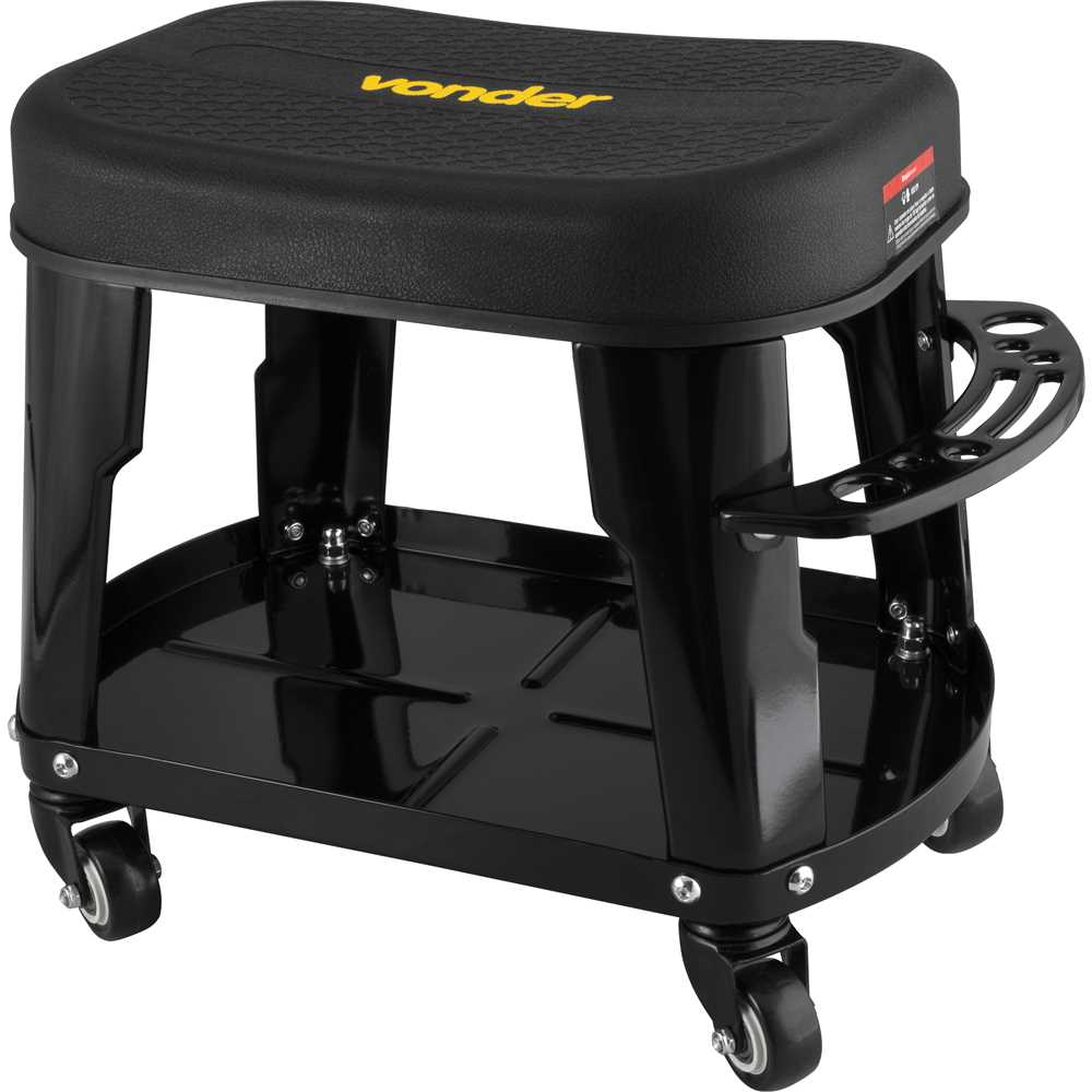 BANQUETA PARA MECÃNICO COM PORTA FERRAMENTAS VONDER