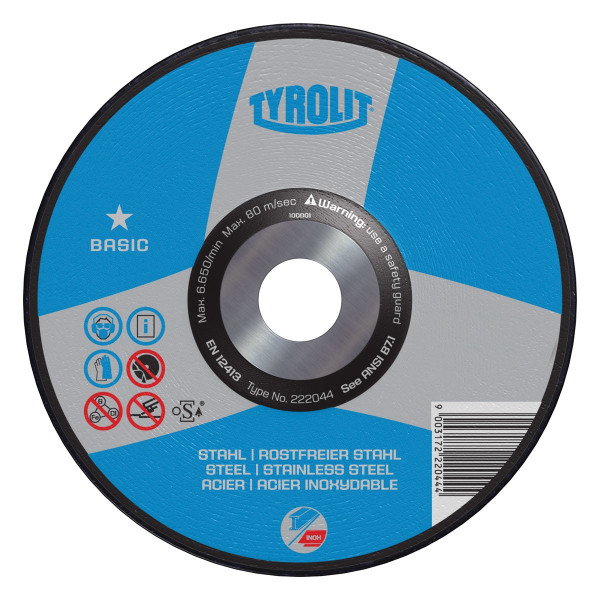 DISCO DE CORTE 115X1,6MM 4.1/2X1/16