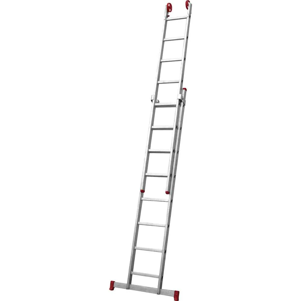 ESCADA EXTENSIVA DE ALUMINIO 2X8 DEGRAUS BOTAFOGO