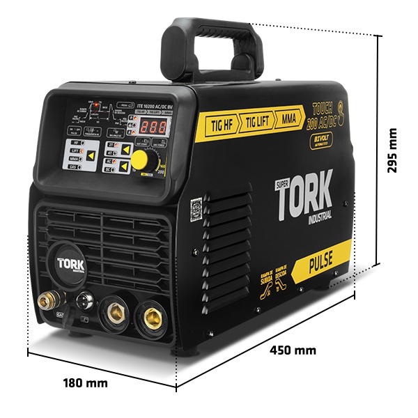 MAQUINA PARA SOLDA TIG/ELET 200A ITE-10200-ACDC-BV TORK