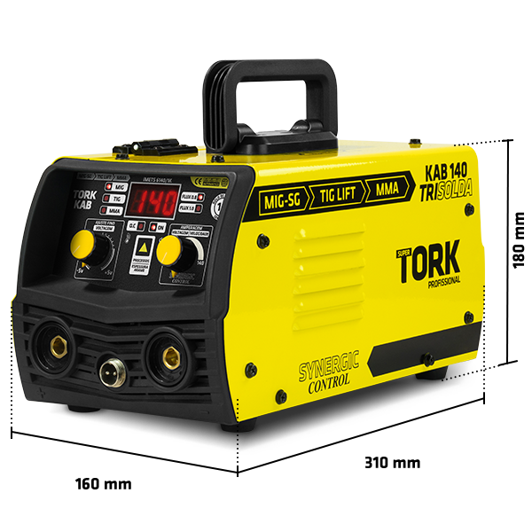 MAQUINA PARA SOLDA INVERSORA MIG/ELET/TIG 140A KAB140 TRISOLDA MULTI TORK