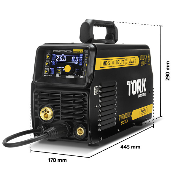 MAQUINA PARA SOLDA INVERSORA MIG/ELET/TIG 200A TOUCH 200S BV TORK