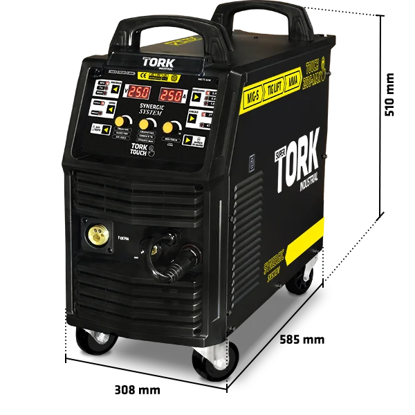 MAQUINA PARA SOLDA MIG, ELET, TIG 250A TOUCH 250S-MAX 220V TORK