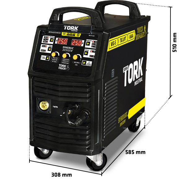 MAQUINA PARA SOLDA MIG, ELET, TIG 250A TOUCH 250S-MAX 220V TORK