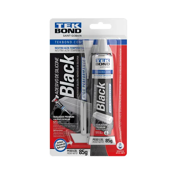 SILICONE PRETO 085G HIGH PERFORMANCE OXIMICO TEKBOND