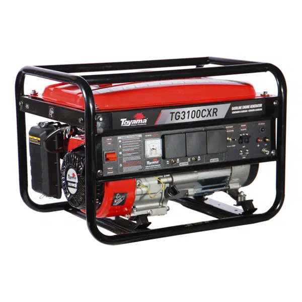 GERADOR DE ENERGIA A GASOLINA 2 TEMPOS MONOFASICO 3,1 KVA BIVOLT TOYAMA