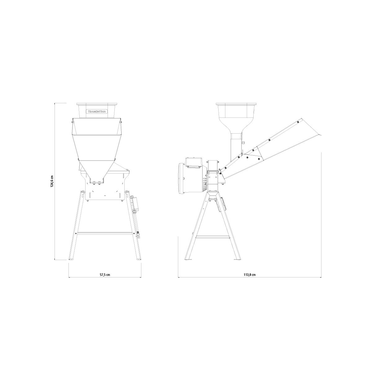TRITURADOR FORRAGEIRO TE25 MOTOR 2HP 127/220 TRAMONTINA