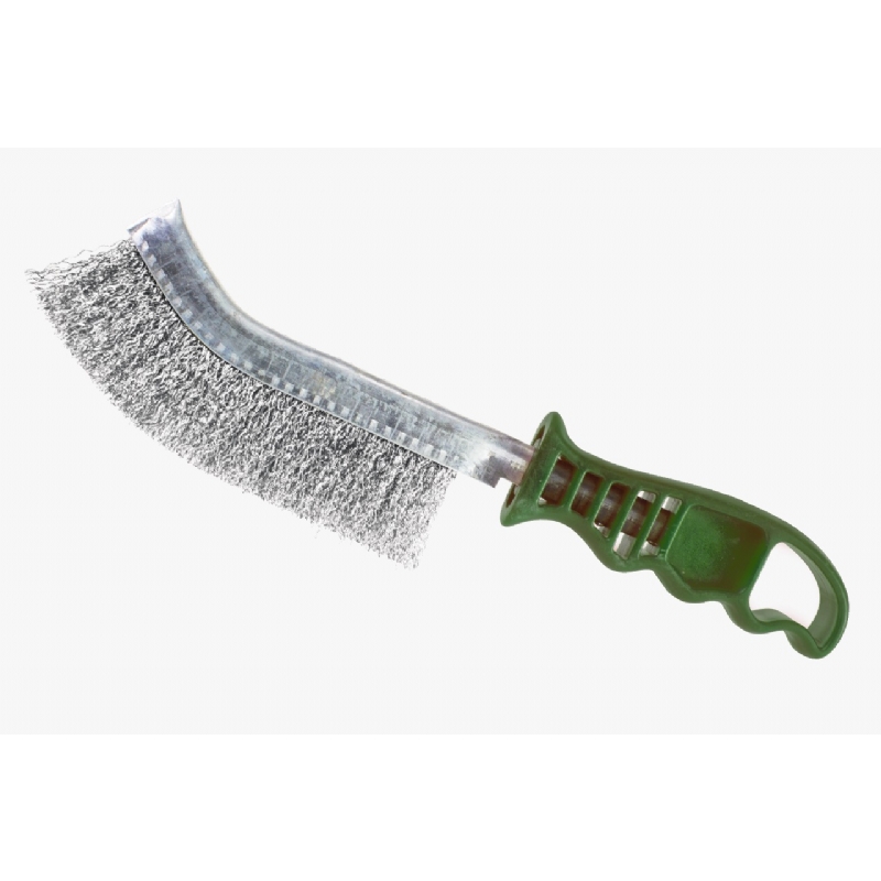 ESCOVA MANUAL COM CABO PLASTICO 1 FILEIRA AÇO INOX PEQUI