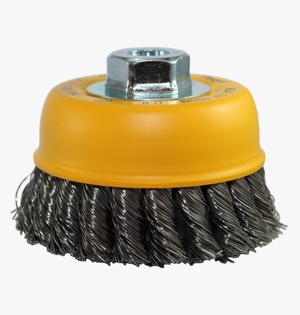 ESCOVA COPO TRANÇADA 80XM14 AÇO TEMPERADO PEQUI