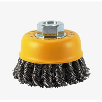ESCOVA COPO TRANÇADA 100XM14 AÇO TEMPERADO PEQUI