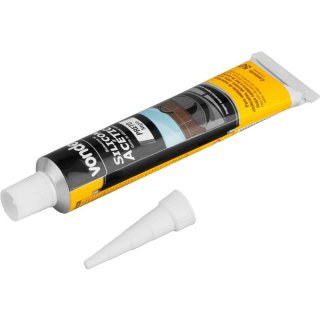 BORRACHA DE SILICONE ACÉTICO PRETO 50 G  VONDER