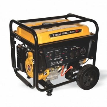 GERADOR A GASOLINA 4 TEMPOS  MONOFÁSICO 08,0 KVA BFGE 8.000 PLUS C/RODAS 127/220V BUFFALO
