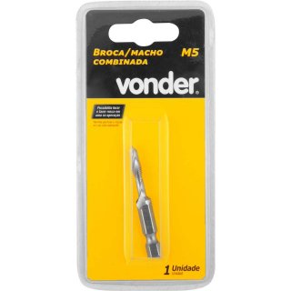 BROCA/MACHO AÇO RÁPIDO M5X0,80 COMBINADA VONDER