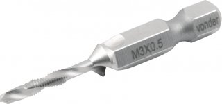 BROCA/MACHO AÇO RÁPIDO M3X50MM COMBINADA VONDER