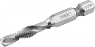 BROCA/MACHO AÇO RÁPIDO M6X1,00MM COMBINADA VONDER