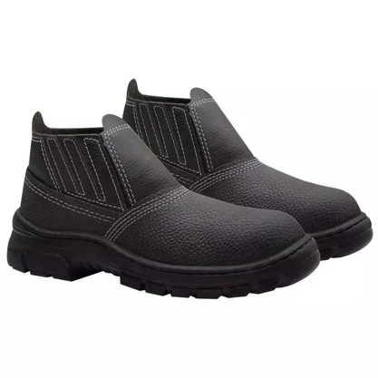BOTA DE COURO SEM BICO MONODENSIDADE ELASTICO 37 IMBISEG