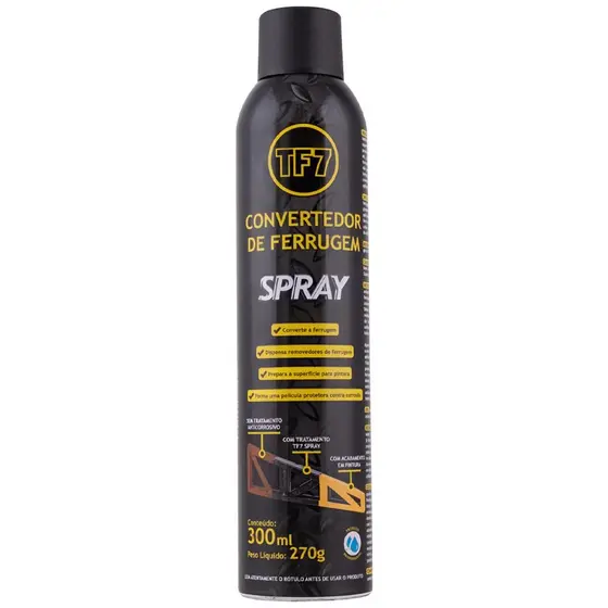 CONVERTEDOR DE FERRUGEM 300ML SPRAY TF7