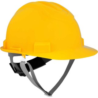 CAPACETE DE SEGURANÇA AMARELO COM JUGULAR E SUSPENSÃO COM CATRACA VONDER PLUS
