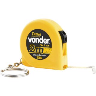 TRENA CHAVEIRO COM TRAVA E FITA DE AÇO 2MX6MM VONDER