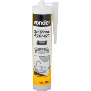 BORRACHA DE SILICONE ACÉTICO BRANCO 256G VONDER