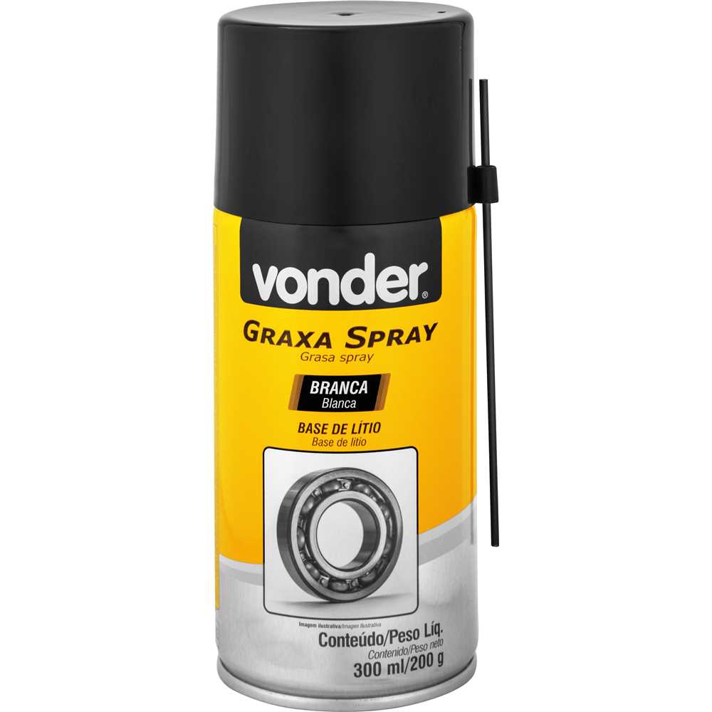 GRAXA SPRAY BRANCA 300ML/200G 5125300200 VONDER
