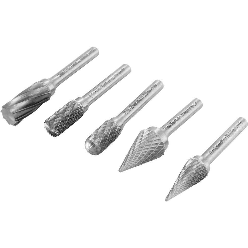 JOGO LIMAS ROTATIVA COM 5 PEÇAS COM HASTE 6 MM VONDER