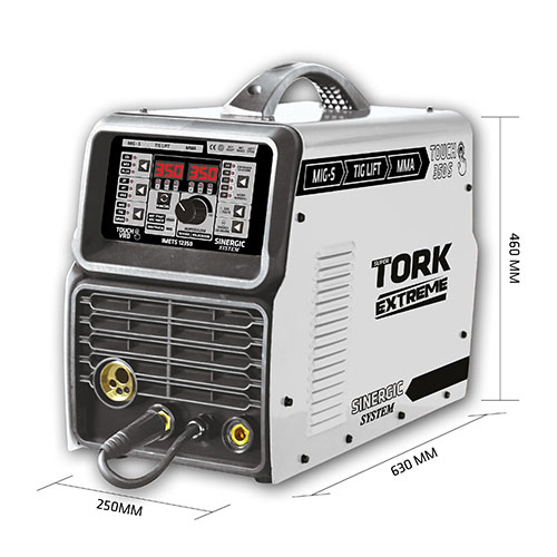 MÁQUINA PARA SOLDA INVERSORA MIG/ELET/TIG 350A TOUCH 350S TORK