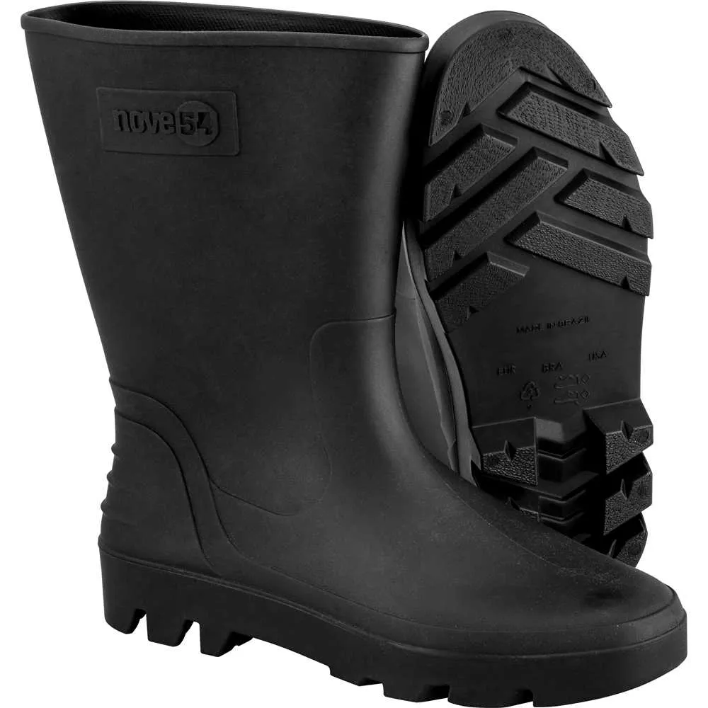 BOTA DE PVC SEM FORRO 35/36 PRETA NOVE54