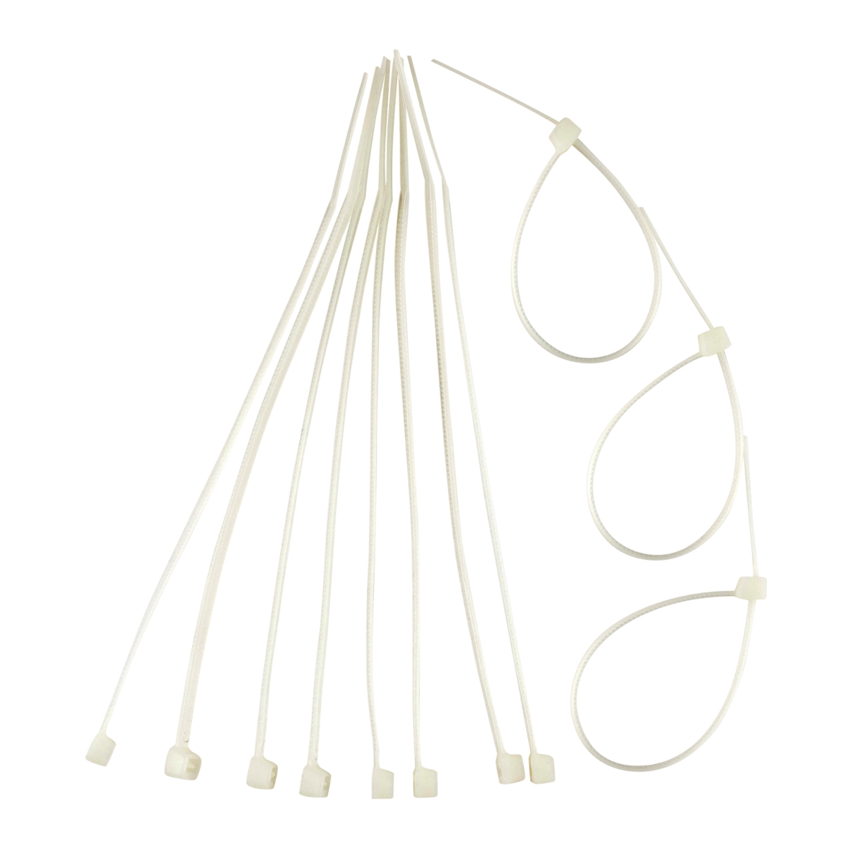 ABRAÇADEIRA DE NYLON 04,8X300 BRANCA PACOTE COM 100 EDA